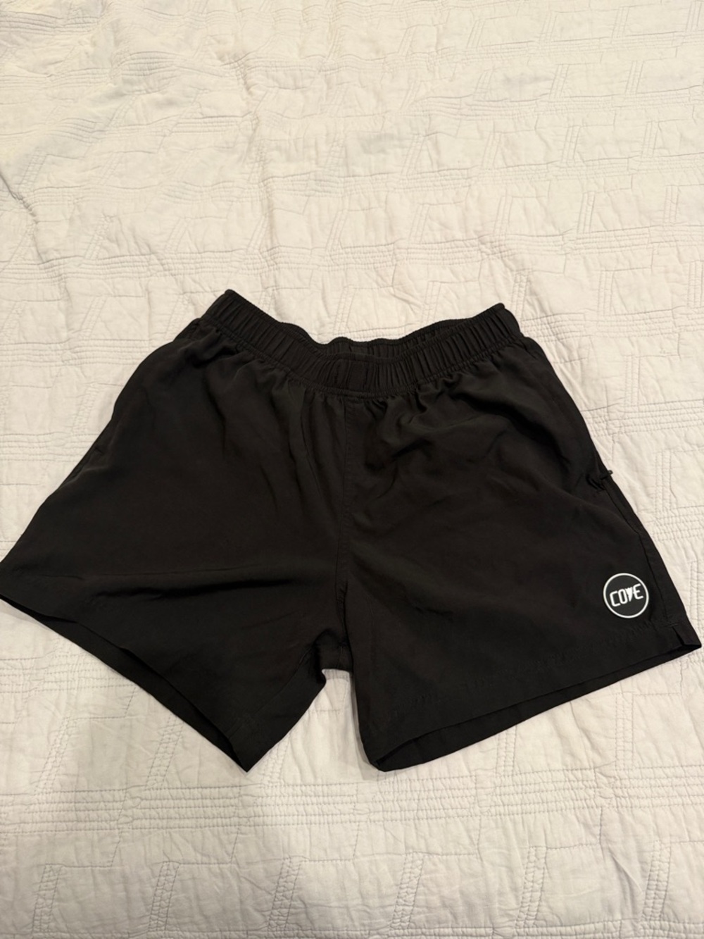 Cove Black Performance Shorts with Logo